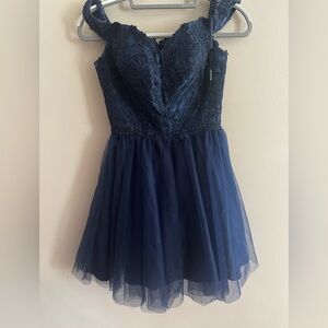 Navy blue HOCO dress